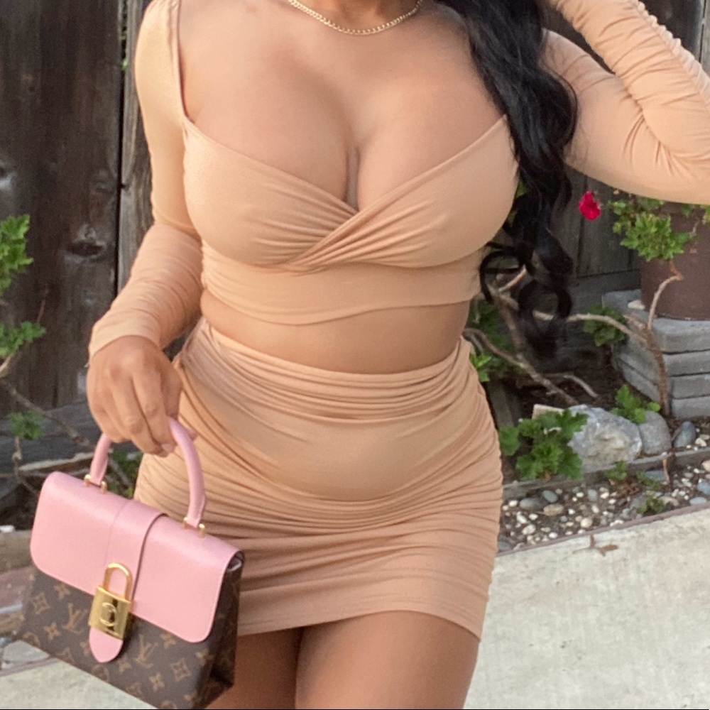 Two Piece match top & skirt